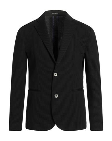 Emporio Armani Man Blazer Black Size 42 Cotton, Polyester