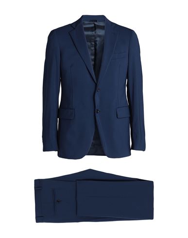 Tombolini Man Suit Midnight Blue Size 38 Wool