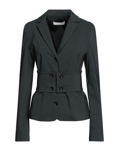 Liviana Conti Woman Blazer Dark Green Size 8 Viscose, Polyamide, Elastane