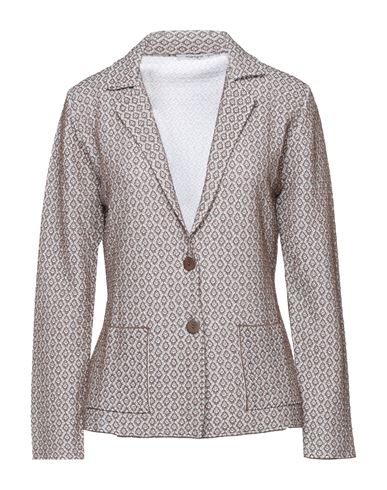 Kangra Cashmere Woman Suit Jacket Brown Size 4 Cotton, Viscose, Polyester