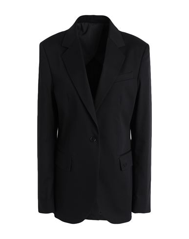 Karl Lagerfeld X Amber Valletta Klxav Tailored Blazer Woman Blazer Black Size 8 Organic Cotton, Elas