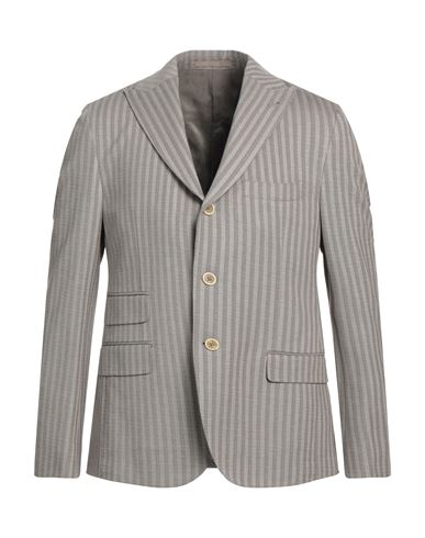 Eleventy Man Suit Jacket Brown Size 40 Cotton