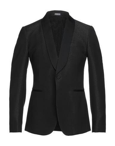 Man Blazer Black Size 40 Wool, Polyester