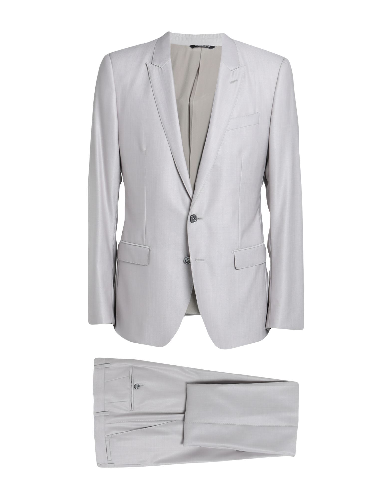 Dolce & Gabbana Man Suit Light Grey Size 46 Virgin Wool, Silk | ModeSens