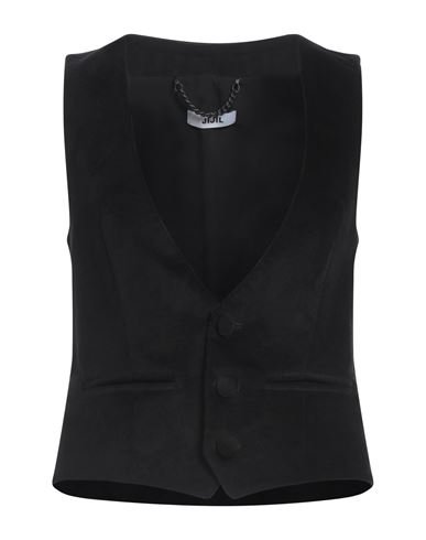 Shop Jijil Woman Tailored Vest Black Size 2 Cotton, Elastane