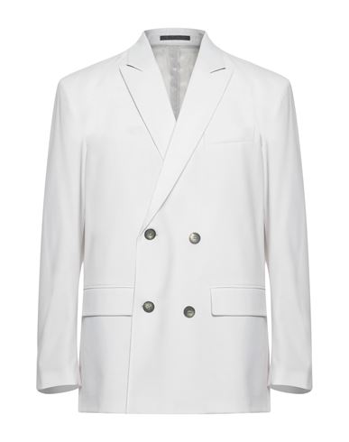 Valentino Garavani Man Blazer Light Grey Size 40 Polyester, Virgin Wool, Elastane, Viscose, Wool