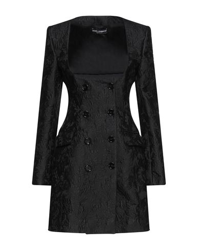 Dolce & Gabbana Woman Mini Dress Black Size 4 Cotton, Silk In Black