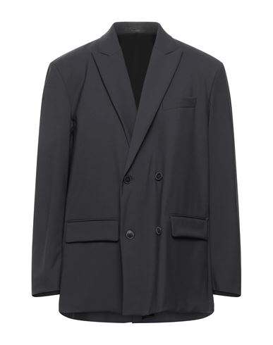 Valentino Garavani Man Blazer Lead Size 36 Mohair Wool, Virgin Wool In Grey