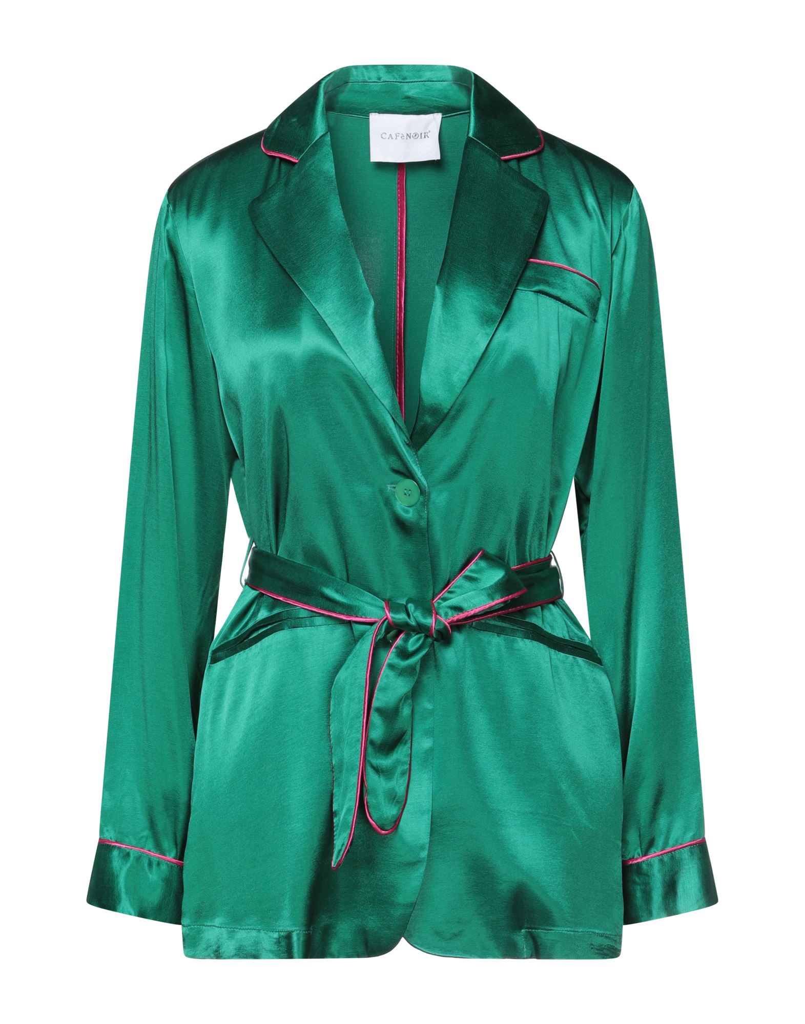 Cafènoir Woman Blazer Emerald Green Size 6 Viscose
