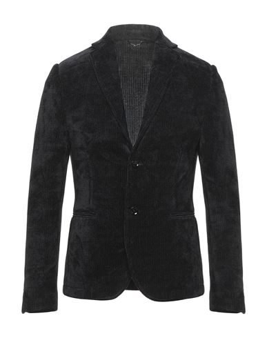 Grey Daniele Alessandrini Man Suit Jacket Black Size 40 Polyester