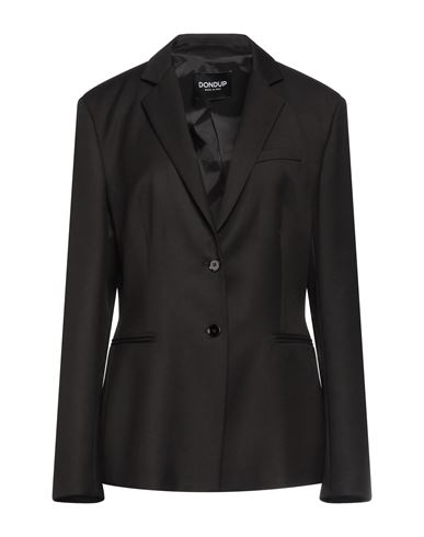 Dondup Woman Blazer Black Size 10 Polyester, Viscose, Elastane