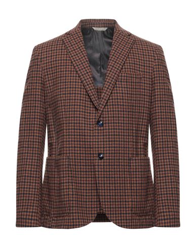 Ag Trend Man Suit Jacket Tan Size 40 Virgin Wool, Polyamide In Brown