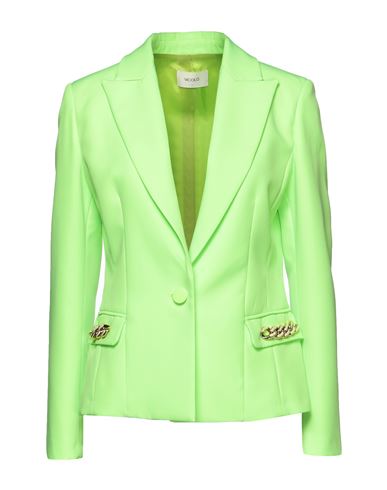 Vicolo Woman Blazer Acid Green Size Xs Polyester, Elastane