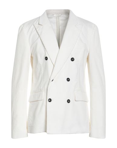 Mauro Grifoni Man Suit Jacket Off White Size 44 Cotton, Elastane