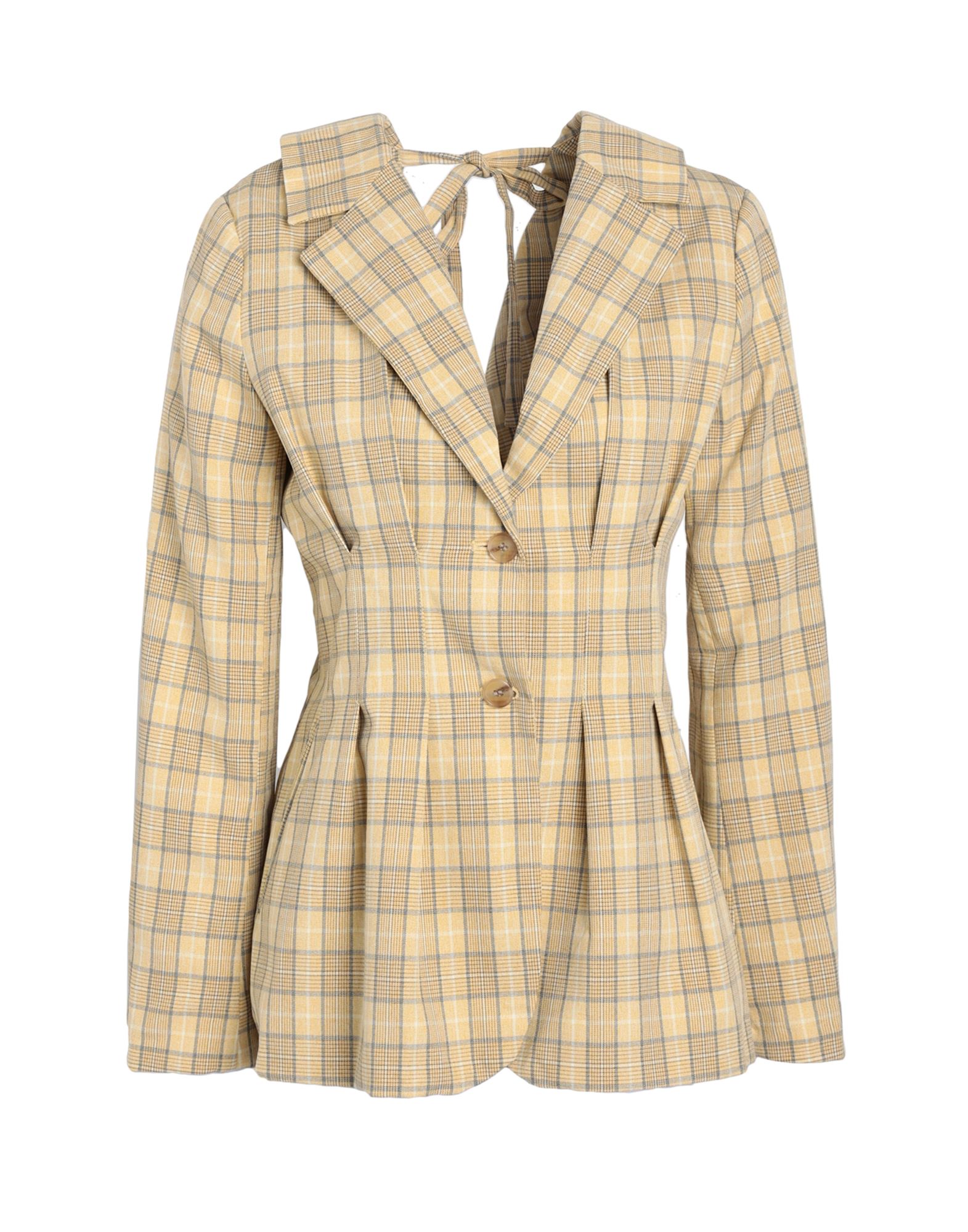 Topshop Suit Jackets In Yellow