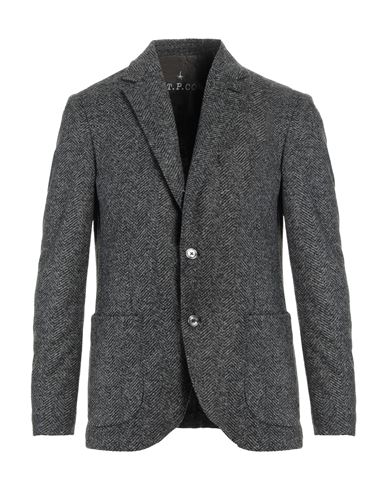 Shop At.p.co At. P.co Man Blazer Steel Grey Size 42 Acrylic, Virgin Wool, Polyester