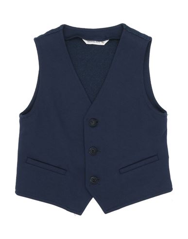 Manuel Ritz Babies'  Toddler Boy Tailored Vest Blue Size 6 Viscose, Polyamide, Elastane, Cotton, Polyester