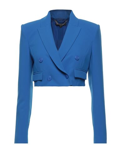 Patrizia Pepe Sera Woman Blazer Blue Size 10 Polyester, Elastane