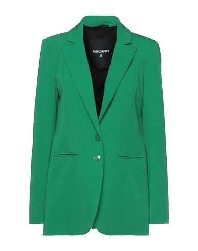 Patrizia Pepe Woman Blazer Green Size 6 Polyester, Viscose, Elastane