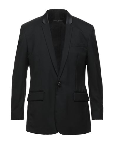 Frankie Morello Man Blazer Black Size 36 Polyester, Wool, Lycra