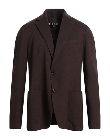 Circolo 1901 Man Suit Jacket Cocoa Size 42 Wool, Cotton, Elastane In Brown