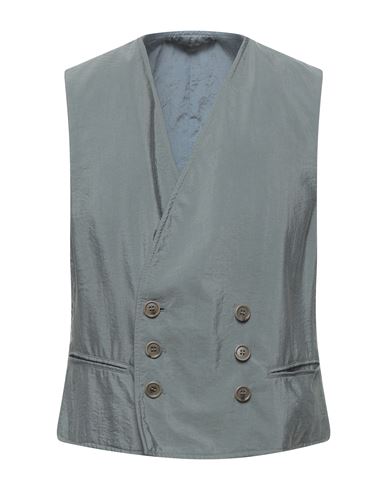 Giorgio Armani Man Tailored Vest Grey Size 36 Silk, Polyamide