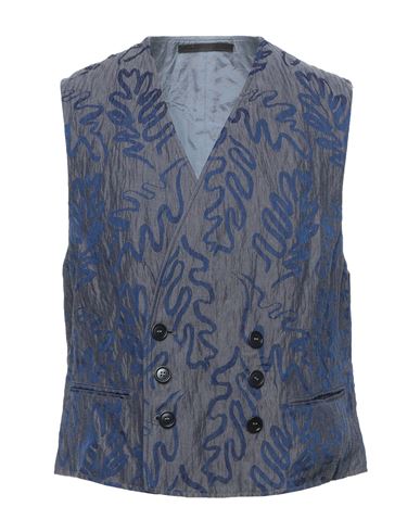 Giorgio Armani Man Tailored Vest Grey Size 42 Acetate, Cotton, Metallic Fiber