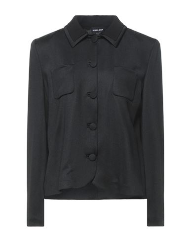 Giorgio Armani Woman Blazer Black Size 6 Polyester, Viscose, Polyamide