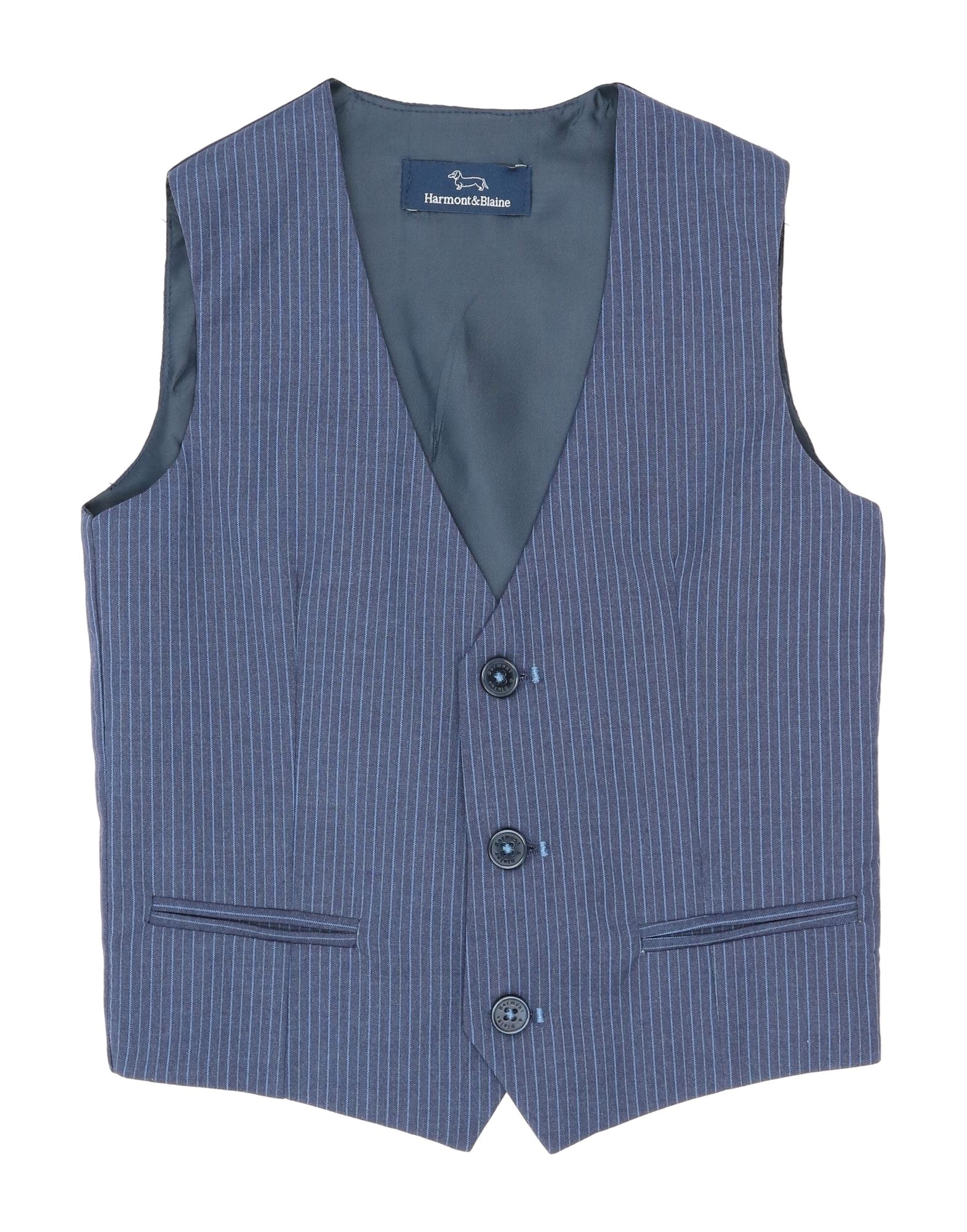 Harmont & Blaine Man Vest Midnight Blue Size 6 Polyester, Viscose, Elastane