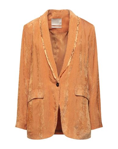 MOMONÍ MOMONÍ WOMAN BLAZER APRICOT SIZE 6 VISCOSE 