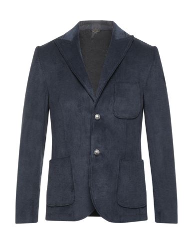 Grey Daniele Alessandrini Man Blazer Midnight Blue Size 42 Polyester, Polyamide, Elastane