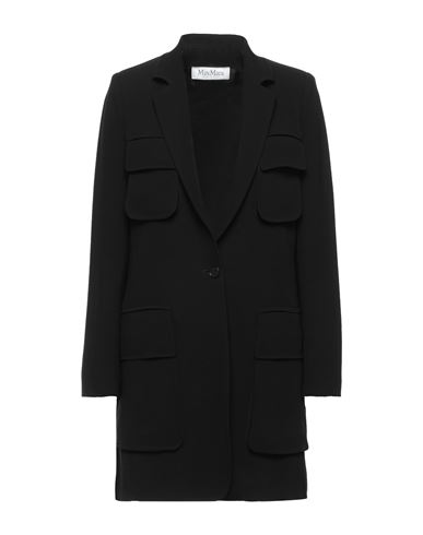 Max Mara Woman Blazer Black Size 4 Triacetate, Polyester