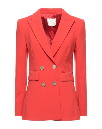Anna Molinari Woman Blazer Red Size 4 Polyester, Viscose, Elastane