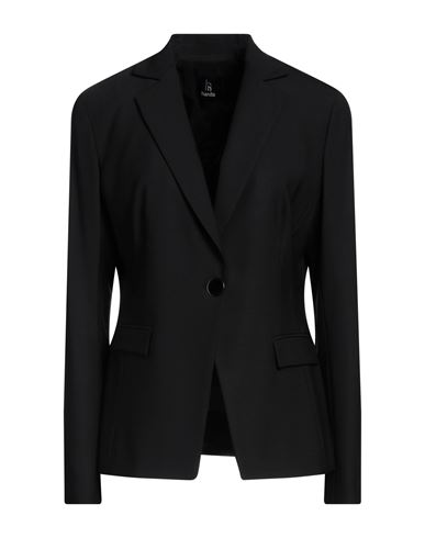 Shop Hanita Woman Blazer Black Size 10 Polyester, Wool, Elastane