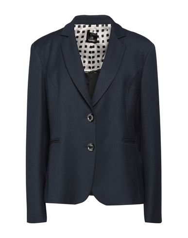 Hanita Woman Suit Jacket Midnight Blue Size 12 Polyester, Viscose, Wool, Elastane