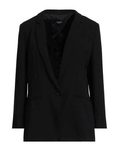 Emme By Marella Woman Suit Jacket Black Size 4 Polyester