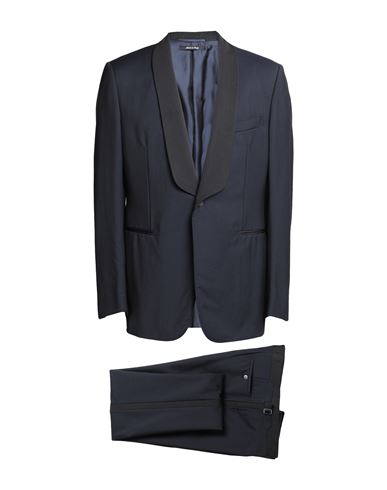 Dunhill Man Suit Midnight Blue Size 50 Wool, Mohair Wool