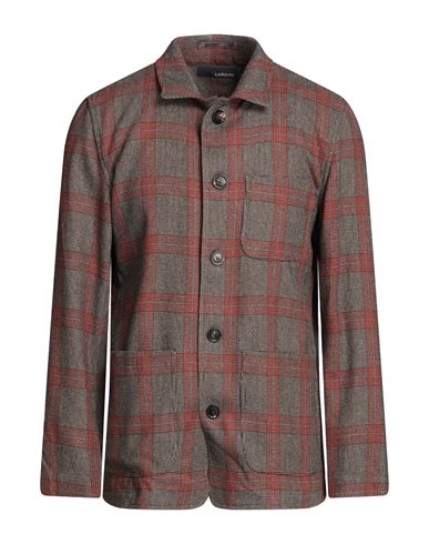 Lardini Man Blazer Brown Size M Wool, Cotton, Polyamide, Polyester In Brown