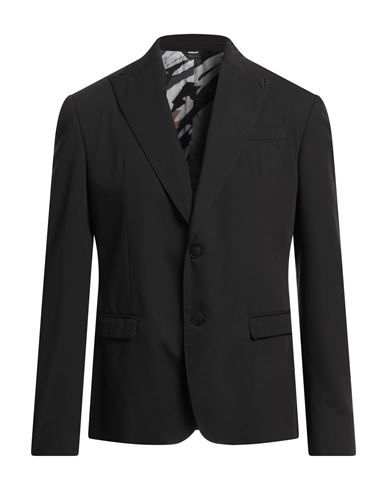 Shop Alessandro Dell'acqua Man Blazer Black Size 42 Polyester, Viscose, Elastane