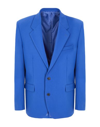 8 By Yoox Single-breasted Boxy Blazer Man Blazer Blue Size 42 Cotton, Polyamide, Elastane