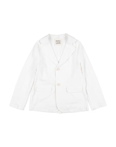 Douuod Toddler Boy Blazer White Size 6 Cotton In White