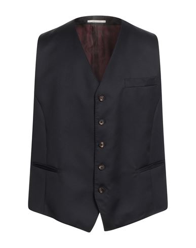 Shop Pal Zileri Man Tailored Vest Midnight Blue Size 44 Wool
