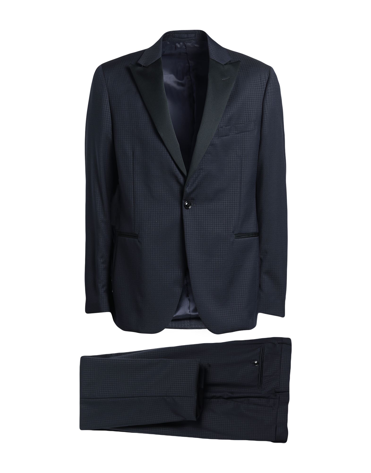 《セール開催中》TRUSSARDI メンズ スーツ ミッドナイトブルー 48 バージンウール 100% / ポリエステル