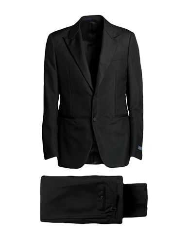 Lanvin Man Suit Black Size 42 Mohair Wool