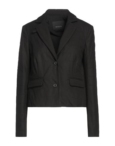 Siviglia Woman Blazer Black Size 10 Polyester, Rayon, Elastane