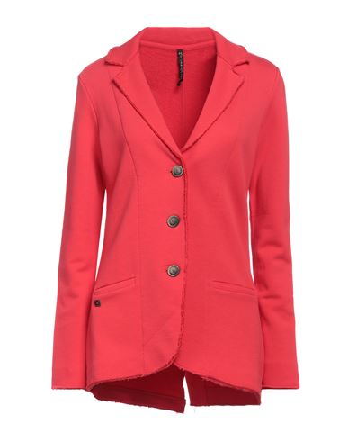 Manila Grace Woman Suit Jacket Red Size 0 Cotton
