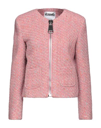Moschino Woman Blazer Pink Size 6 Virgin Wool, Cotton, Polyester, Acrylic