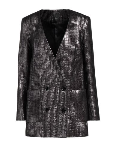 Trussardi Woman Blazer Steel Grey Size 2 Acrylic, Polyamide, Polyester, Wool