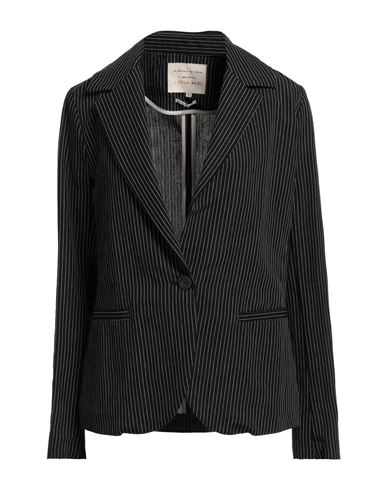 Alessia Santi Woman Suit Jacket Black Size 6 Cotton