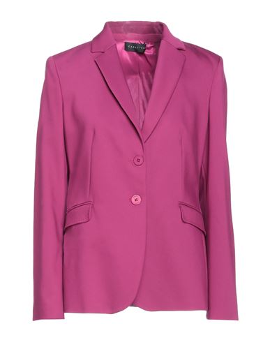 Caractere Caractère Woman Suit Jacket Mauve Size 8 Cotton, Polyester, Elastane In Purple